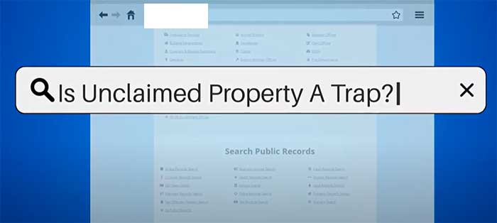 unclaimed property is not a trap