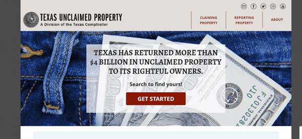 HOME PAGE TEXAS UNCLAIMED PROPERTY