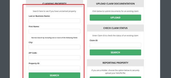 SEARCH CLAIMING PROPERTY CONNECTICUT UNCLAIMED PROPERTY