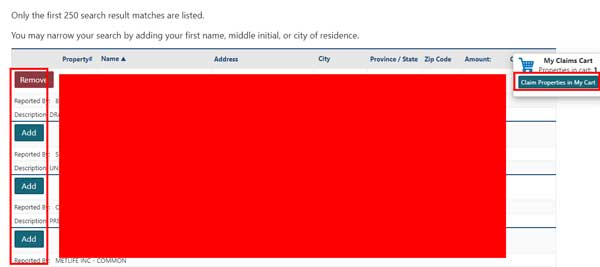 CLAIM PROPERTIES IN MY CART KENTUCKY UNCLAIMED PROPERTY