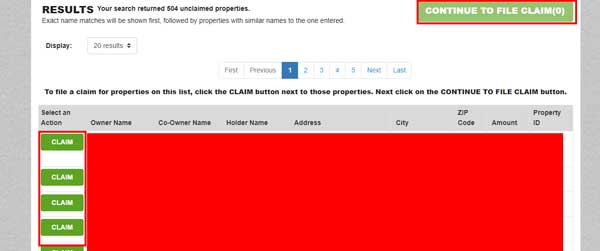CONTINUE TO FILE CLAIM RHODE ISLAND UNCLAIMED PROPERTY