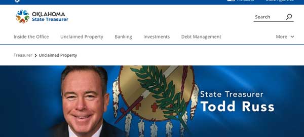 HOME PAGE OKLAHOMA UNCLAIMED PROPERTY