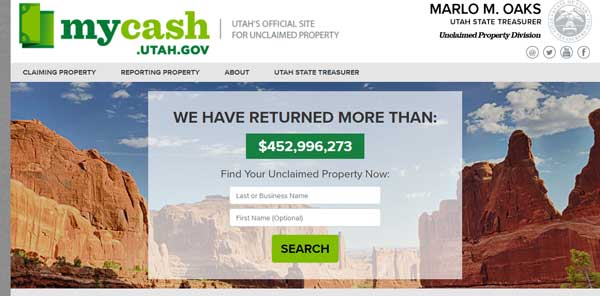 HOME PAGE UTAH UNCLAIMED PROPERTY