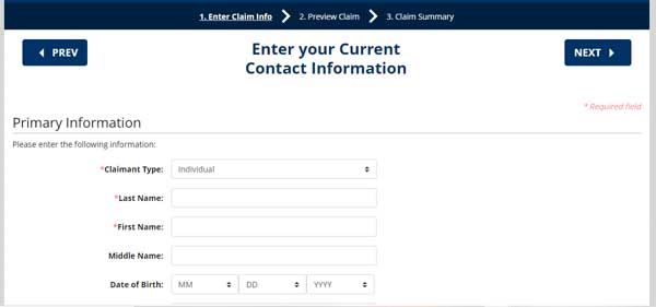 PRIMARY INFORMATION NEW JERSEY UNCLAIMED PROPERTY
