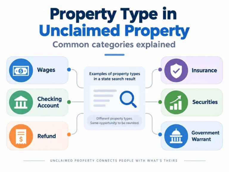 What Does Property Type Mean in Unclaimed Property